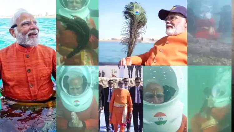 प्रधानमंत्री मोदी ने समुद्र की गहराई में की अनोखी पहल
